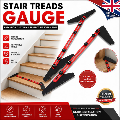 Stair tread template tool - template, step