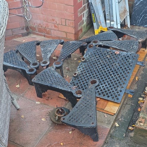 Metal spiral staircase steps - staircase,
