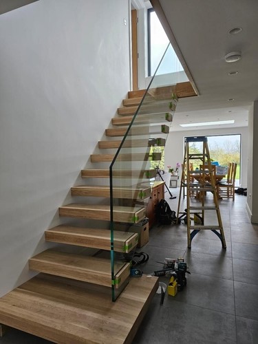 Oak stair tread - , sleeve