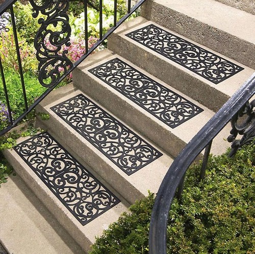 Set outdoor rubber stair - outdoor,