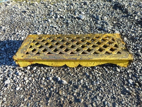 Used cast iron staircase step - iron,