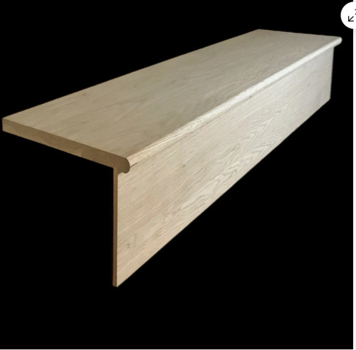 Oak step and riser cladding - oak,